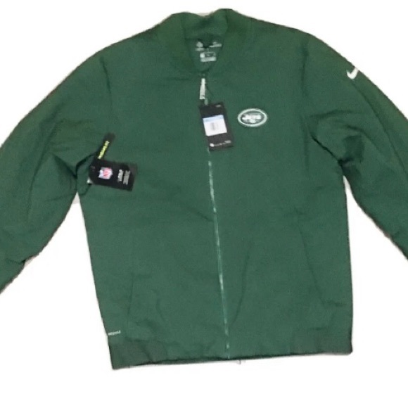 New York Jets Onfield Apparel Soft Shell Green Bomber Jacket Sz:Medium NFL - Picture 2 of 12